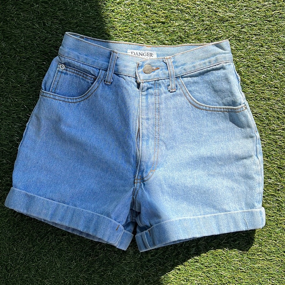Vintage Danger light blue Jean Shorts